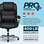 La-Z-Boy Niall AIR Lumbar Pro+ Ergonomic Vegan Leather Executive Big & Tall Chair, 400 lb. Capacity, Black (60114-BLK)~#|#~95ABF432-21BB-4017-B72C8B071911DCC0_sc7