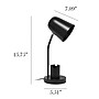 Simple Designs Sleek Essentials LED Desk Lamp, 15.75", Black Metal (LT2128-BLK)~#|#~95AC2787-C122-4314-BCEFA23F83A57650_sc7