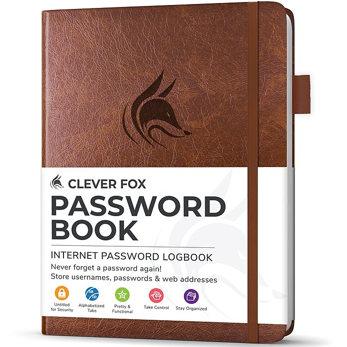 Clever Fox Password Book, 4.37