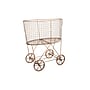 Storied Home 1-Section Rolling Laundry Basket, Metal, Copper (EC0266)~#|#~95B2C20C-57B3-4599-86E035EA637AA46A_sc7