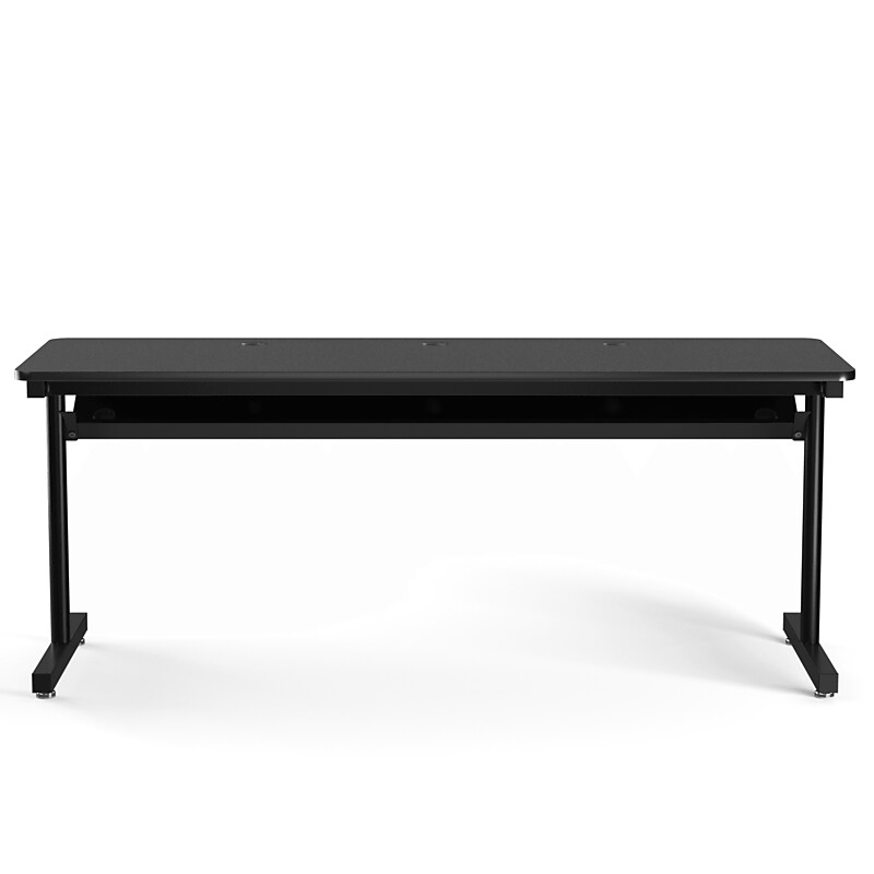 VersaDesk 72"W Basic Computer Table, Black (BCT7224-BB) image 1
