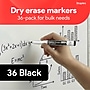 Staples Remarx Dry Erase Marker, Fine Tip, Black, 36/Pack (ST62931)~#|#~95B8621D-2C2D-4467-81DC8E23F0B6A766_sc7