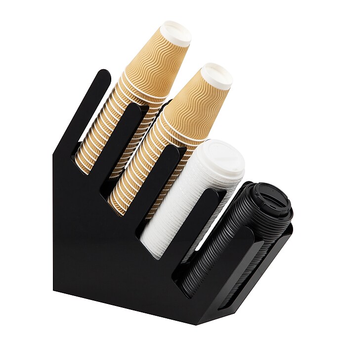 capi トリプルフェイス　カップ Mind Reader 4-Compartment Acrylic Cup and Lid Dispenser Coffee