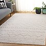 Safavieh Arizona Shag Collection 6' x 8' Rectangle Area Rug, Machine Made, Ivory/Beige (ASG741A-68)~#|#~95BAF166-38F5-4CFF-A0EC7923E268C97D_sc7
