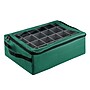 Tiny Tim Totes Ornament Storage Box, Green (83-DT5575)~#|#~95BCA4EF-EECD-4378-BDFD2FA71E66695D_sc7