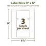 Avery EcoFriendly Laser/Inkjet Rectangle Multipurpose Labels, 3" x 5", White, 150/Box (94213)~#|#~95BFF483-3827-4906-A611F4BB9752EA52_sc7