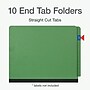 Pendaflex Pressboard Classification Folder, 2-Dividers, 2" Expansion, Letter Size, Green, 10/Box (1006948)~#|#~95C11EB8-249A-43A7-9DBA451A8F39302F_sc7