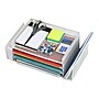 Mind Reader Metal Desktop Organizer Letter Tray, 16.75"L x 9.15"W x 6"H, White (4TSIDE2-WHT)~#|#~95C39407-7A2F-46F3-B694AFC38D12C1DD_sc7