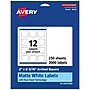 Avery Laser/Inkjet Square Multipurpose Labels, 2" x 2.1875", White, 3000 Labels/Box (94124)~#|#~95C86C1E-07A4-4B6D-958D0B52E8C2D44F_sc7