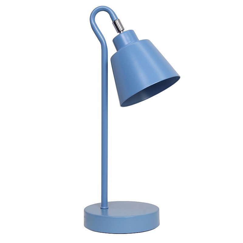 Simple Designs Sleek Essentials LED Desk Lamp, 16", Blue (LD1079-BLU) image 1