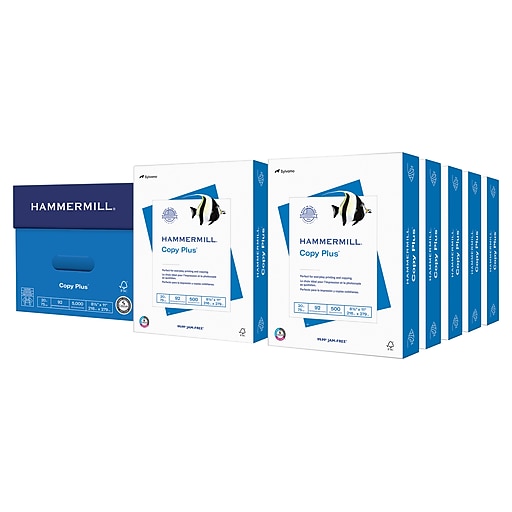 Hammermill Printer Paper, 20 lb Copy Paper, 8.5 x 11 - 10 Ream (5,000  Sheets) - 92 Bright, Made in the USA