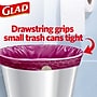 Glad Odorshield 4 Gallon Drawstring Kitchen Trash Bag, Febreeze Cherry Blossom, Pink, 34 Bags/Box (79274)~#|#~95CDA138-8367-4F86-A366A4E321E82128_sc7