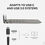 Plugable 4K USB 3.0 & USB-C to DisplayPort and HDMI Dual Monitor Adapter, Male to Female, Black (USBC-6950U)~#|#~95CE3997-FEAF-4E45-B2C7201B27A2FF80_sc7