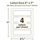Avery EcoFriendly Laser/Inkjet Rectangle Multipurpose Labels, 2" x 7", White, 100/Pack (94243)~#|#~95CF31DF-CE22-427B-804A41FB19717D8A_sc7