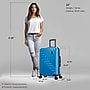 DUKAP Zahav 24.78" Hardside Suitcase, 4-Wheeled Spinner, TSA Checkpoint Friendly, Teal (DKZAH00M-TEA)~#|#~95D0B7E9-6C95-45E2-89F0A9F49D7BA463_sc7