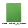 Staples Smooth 2-Pocket Paper Folder, Green, 25/Box (ST27533)~#|#~95D4997D-168B-46EF-840449F1F6096758_sc7