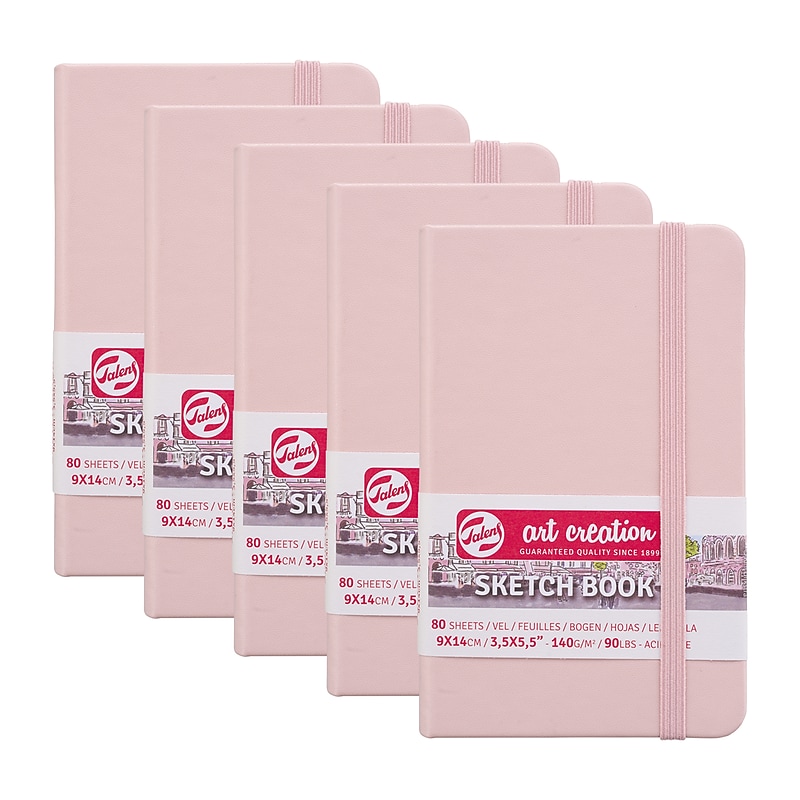 Talens Art Creation 3.5" x 5.5" Sketch Book, 80 Sheets/Book, 5/Bundle (TLN9314011M-5) image 1