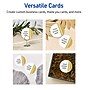 Avery Double-Dipped Gold Edge Matte Blank Card, White, 120/Pack (S00-D22)~#|#~95EB111E-CF91-4871-9A6D22A96439E6D8_sc7