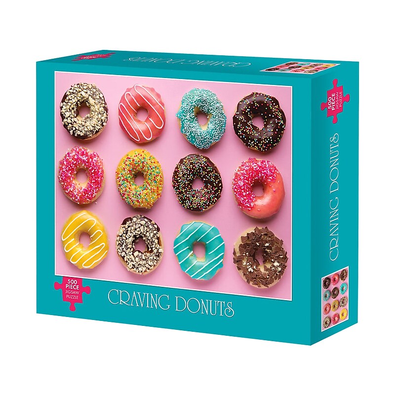 Willow Creek Craving Donuts 500-Piece Jigsaw Puzzle (48956) image 1