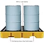 Global Industrial 4 Drum Spill Containment Tray, Up to 66 Gallons (989073)~#|#~95FC7299-B3C7-4E60-B9B386608A4EDDDE_sc7