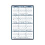 2024-2025 House of Doolittle 37" x 24" Academic Yearly Dry-Erase Wall Calendar, Reversible, White/Blue (395-25)~#|#~9600AC25-1389-4E54-A1AF5BC7D57EE20F_sc7