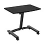 Seville Classics airLIFT 24"W Manual Rectangular Height Adjustable Mobile Sitting Desk, Black (OFF65994B)~#|#~96096F7F-CB28-4FE9-8D7973E7CF4784DC_sc7