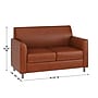 Flash Furniture Hercules Diplomat LeatherSoft Loveseat, Cognac/Chrome Legs (BT8272CGCHR)~#|#~960B6A5F-3D6F-4406-830680BFE532310E_sc7