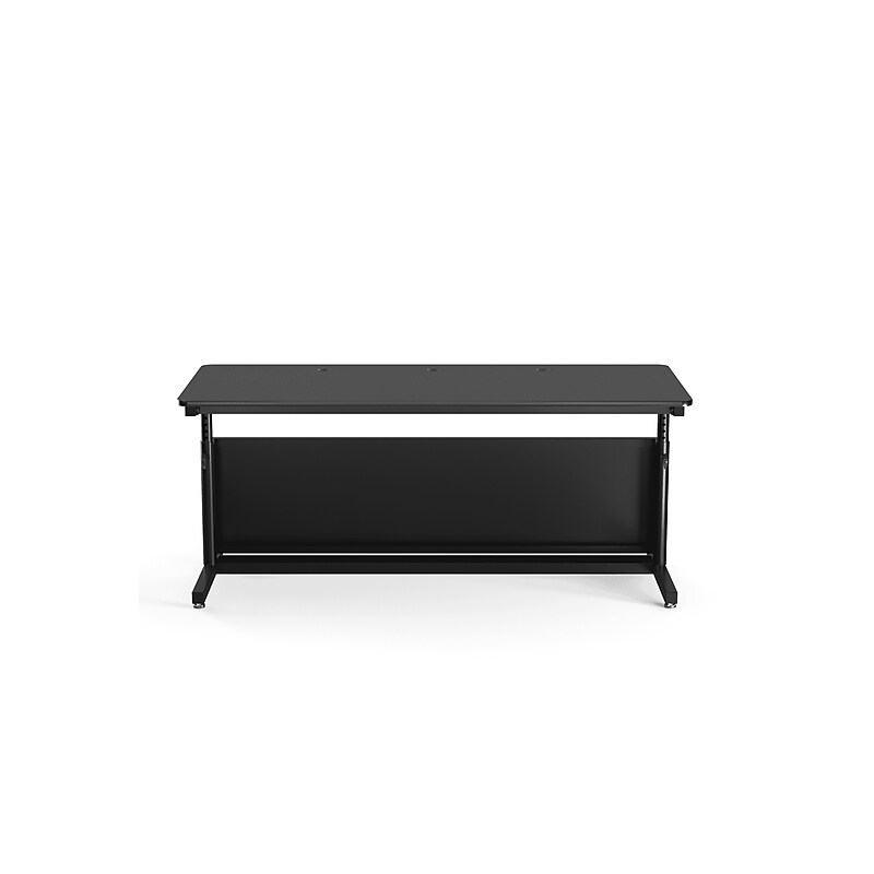 VersaDesk Deluxe 72"W Manual Adjustable Standing Computer Table, Black (CTL7230-BB) image 1