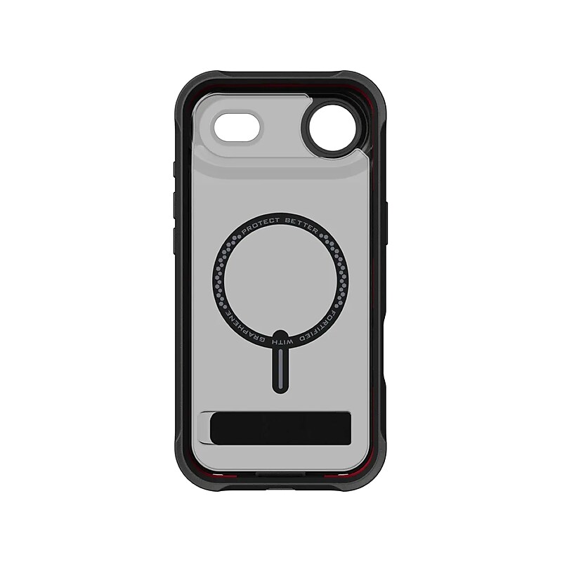 Zagg Rainier Snap with Kickstand MagSafe Phone Case for Apple iPhone 17 Air, Shock Absorbing, Smoke Black (702319173) image 1