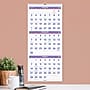 2027 AT-A-GLANCE 12" x 27" Three-Month Wall Calendar, White/Purple (PM11-28-27)~#|#~960F4503-358B-4FF5-BB0C720D59729EF5_sc7
