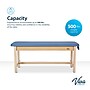 Aristo Wood H-Brace Physician Exam Table with Paper Cutter, and Holder, 500lbs. Capacity, Blue (ADI996-HBFP-BLU)~#|#~961269C1-76C8-40AB-AFE563F8770DF3FB_sc7
