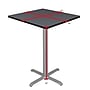 Regency Cain Square Laminate Cafe High X Base Table, 36"D x 36"W, Grey (TCB3636GYGY)~#|#~9615E4A3-F4C4-4644-ABB5173ADFFA08FF_sc7