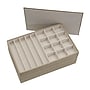 Household Essentials Stackable Jewelry Trays 3 Varieties with Compartments for Necklaces, (HH742-1)~#|#~96167BFF-3F7E-4E6D-8AA97867127C1DE9_sc7