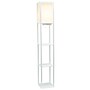 Simple Designs Etagere Organizer 62.5" Floor Lamp with Rectangular Shade, White (LF1037-WHT-CCLB)~#|#~9617160C-1645-48E8-93595E303DE4C327_sc7