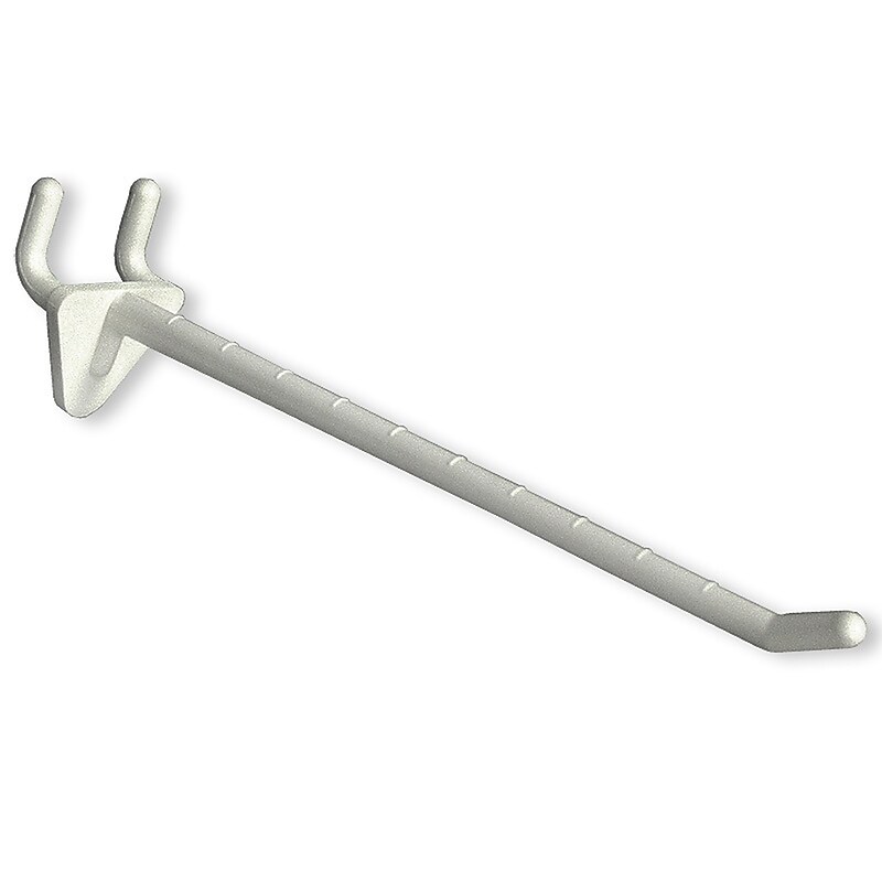 Global Approved  Opaque Plastic Hook, Clear - Pkg Qty 50