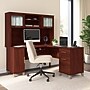 Bush Home Somerset 60" W L Shaped Computer Desk with Hutch, Hansen Cherry (SET002HC)~#|#~962B3E8D-899E-41C8-84335808534C38A9_sc7