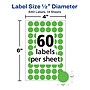Avery Color-Coding Labels, 1/2 " Dia, Neon Green, Non-Printable, 840 Labels/Pack (5052)~#|#~962D2718-356B-43BC-A618DEB2F3888060_sc7