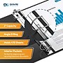 Davis Group QuickFit Heavy Duty 2" 3-Ring Standard Binders, D-Ring, Black, 2/Pack (94031-02)~#|#~962D459A-AB59-4FEF-918990F82CC3D8F7_sc7