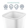 Nine Stars Open Top Trash Can, 3 Gallon, White (OTT-12-11S)~#|#~963219CE-08CB-4461-939923509D62FAE4_sc7