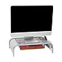Mind Reader Monitor Stand with Paper Tray, Up to 33 lbs., Metal Mesh, Silver (MESHMONSTA-SIL)~#|#~96322CF7-9B09-4ECE-885295D234E806FD_sc7