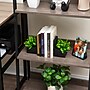 Mind Reader Contemporary Planter Bookends, 3.25"H, Black (PLANTEND2-BLK)~#|#~9633D713-E1D7-477F-BA8AF210C81EE3A5_sc7