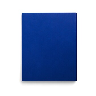 Staples Paper 2-Pocket Folders, Electric Blue, 25/Box (50754/27534-CC)