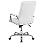 Flash Furniture Whitney Ergonomic LeatherSoft Swivel High Back Executive Office Chair, White/Chrome (GO2286HWH)~#|#~96384109-3A30-4A13-A22F953DCD6D28FA_sc7