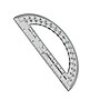 Charles Leonard 180-Degree Protractor, 6", Clear, 12/Pack, 3 Packs/Bundle (CHL77106IP-3)~#|#~963A81DE-49FB-460E-820870C9E8D08DB7_sc7