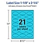 Avery Scalloped Decorative Edge Multipurpose Labels, 1-1/8" x 2-1/4", Bright Blue, 420/Pack (94061)~#|#~963CA154-DFBD-4492-B12BB3FE60AA5CEC_sc7