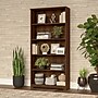 Bush Furniture Cabot 66"H 5-Shelf Bookcase with Adjustable Shelves, Modern Walnut (WC31066)~#|#~963E23C1-E437-49E2-B16187F199223A3E_sc7