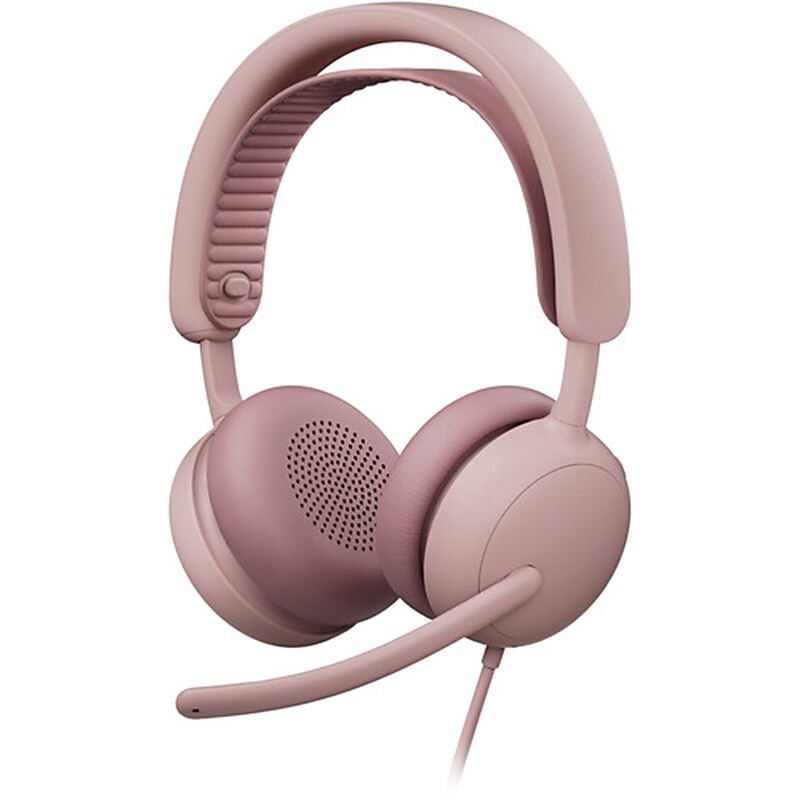 Logitech Zone 2 Noise USB-C Stereo Computer Headset, MT Certified, Rose (981-001609) image 1