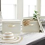 Household Essentials Medium Stackable Folding Fabric Square KD Storage Box, 10" x 15"x 15", 39 Qt., Cream, 2/Pack (7427-1)~#|#~96533AC3-0978-4835-8E2E08055CAF0190_sc7