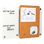 Mind Reader Wall Mounted Glass Dry Erase Board with Sliding Corkboard, Bulletin Board, White (CORKSLIDE-WHT)~#|#~965DB519-37CC-4DEA-8CE66262EFFD8251_sc7