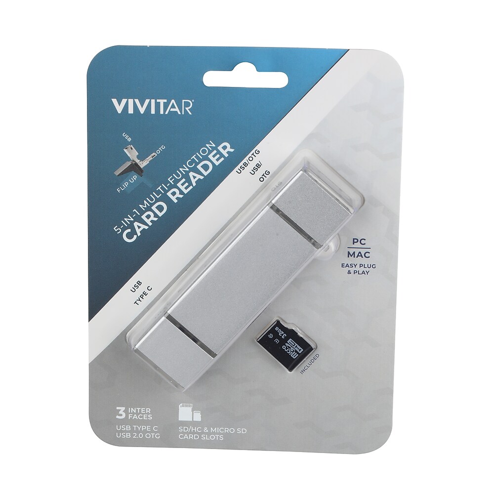 Vivitar® 5-in-1 SD card reader